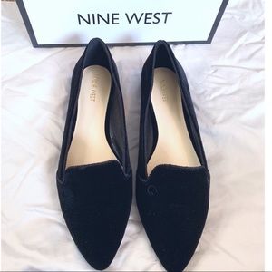 NWT Nine West Black Suede Loafers